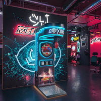 Machine d'arcade de boxe électronique Sport Boxer Punchball avec lecteur de cartes à monnayeur, en métal, pour équipement de divertissement North Projector