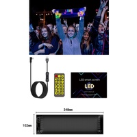 2064 DIY Stretch Bar Car LED Digital Display Screen Poster Sign Board CMS/Bluetooth Control USB Scrolling IP65 2500cd