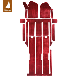 Ensemble complet de <span class=keywords><strong>tapis</strong></span> de sol de voiture en cachemire rouge imperméable et antidérapant de luxe, 10 pièces, pour 7 places, Benz Classe V W447 <span class=keywords><strong>VITO</strong></span> V250L V260L - Product Image 1