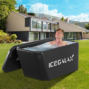ICEGALAX portatile inclinato vasca gonfiabile 1HP refrigeratore d'acqua per palestra Fitness recupero uso esterno vasca ad immersione fredda - Product Image 4