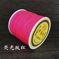 Cordon en nylon pour la fabrication de bijoux 0.8mm bricolage perles chaîne 38 couleur macramé fil Bracelet et corde artisanale