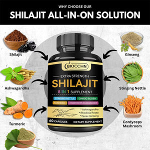 แคปซูลชิลลาจิตสำหรับผู้ชาย 8 1 ผลิตภัณฑ์เสริมอาหารสมุนไพรสำหรับผู้ใหญ่ อัชวกันดา โรดิโอลา โรเซีย เสริมสร้างภูมิคุ้มกัน บำรุงสุขภาพโดยรวม เพิ่มพลังงาน - Product Image 2