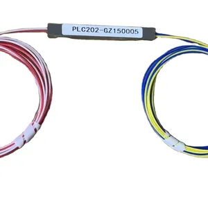 Sıcak satış PLC splitter 2x2,2x4,2x8 2x16 PLC çelik tüp Gpon Fiber optik Plc ayırıcı paslanmaz tüp konnektörsüz