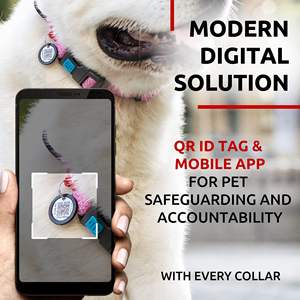 Collar de nailon reflectante para perros Waudog, ajustable, para perros pequeños, medianos y grandes, para todas las estaciones, estilo sencillo - Product Image 4