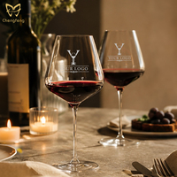 Ensemble de verres à vin de Bourgogne de 750 ml, verres à vin rouge en cristal sans plomb de qualité supérieure, verres élégants pour la dégustation, cadeaux de Noël