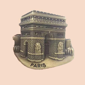 Imanes de nevera de recuerdo turístico de Londres hechos a medida de fábrica Imán de nevera de recuerdo de metal de bronce antiguo 3D - Product Image 6