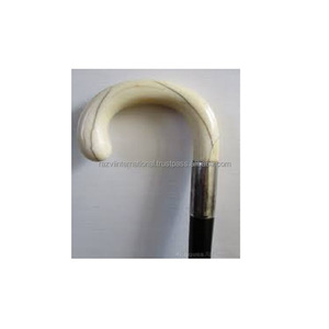 White Color Resin Handle Walking <b>Stick</b> - Product Image 1
