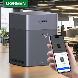 Сетевое хранилище UGREEN 4-Bay Desktop NAS с емкостью 120 ТБ, 8 ГБ ОЗУ LPDDR4X, 2.5GbE, 4K HDMI, 2.5-дюймовый USB-накопитель - Product Image 2