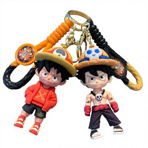 Llavero de Mosquetón de Anime con Diseño de Luffy, de Aleación de Zinc Duradera, Colgante de Muñeco 3D, Regalos para Niños, Venta al por Mayor, Idea Personalizada - Product Image 3