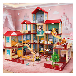 Juego de Juguetes de Cocina en Miniatura para Casa de Muñecas de Plástico Personalizado, Muebles, Bandeja, Tazas, Jarrones, Sillas, Ventanas, Accesorios de Vidrio, Regalo - Product Image 1