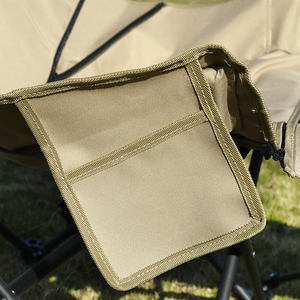 Ensemble de meubles de jardin pour l'extérieur, chaise inclinable ultralégère à dossier haut, portable, pour le camping, les voyages, la pêche - Product Image 5