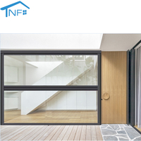 Ventanas Colgantes Eléctricas Inteligentes Tipo Guillotina, de Fibra de Vidrio, con Rejilla de Aluminio, Verticales, Modernas, Corredizas, para Balcón