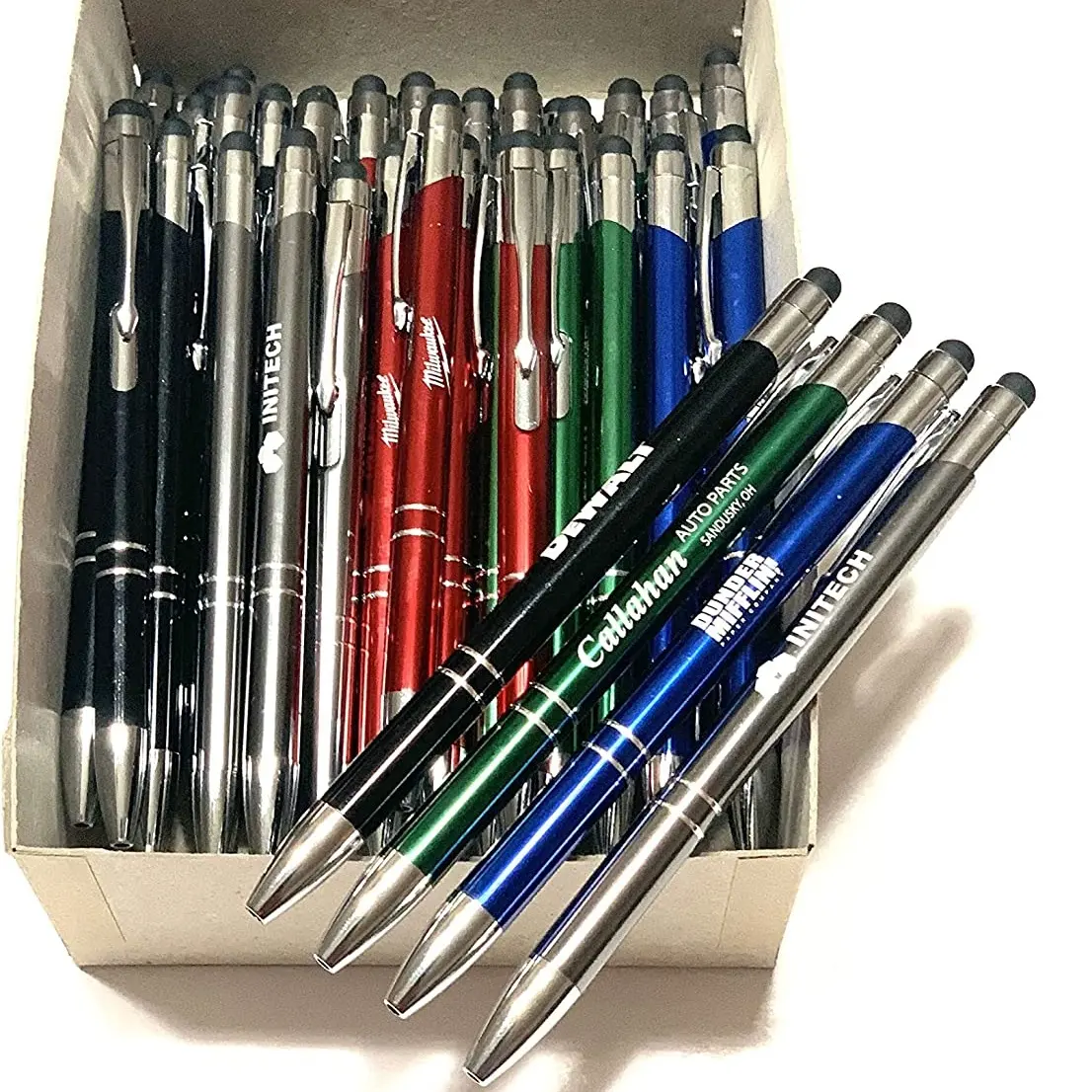 wholesale 2 In 1 Promotional New Multifunction Metal ballpoint aluminum ballpen capacitive touch active stylus aluminum pens