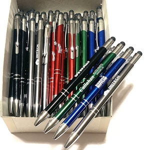 Bán buôn 2 trong 1 khuyến mại New đa chức năng nhôm ballpen cảm ứng điện dung hoạt động Stylus tùy chỉnh kim loại bút bi - Product Image 4