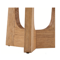 Table d'appoint ronde au design minimaliste moderne, durable, en panneau de bois, pour le salon, idéale pour le café et les réceptions