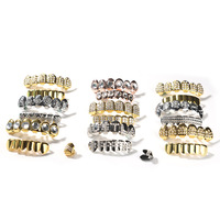 Hip Hop Punk Style Mode Corps Bijoux Diamant Placage Rap Bretelles Dents Grilles Accessoires Tendance