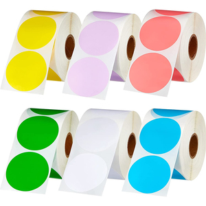 2 Inch 50mm Round Color Thermal <strong>Printer</strong> <strong>Label</strong> Roll for Thank You <strong>Label</strong> Gift Box Sticker Hologram Circle Thermal <strong>Label</strong> Sticker - Product Image 2
