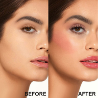 Palette de fard à joues crème personnalisable avec logo, waterproof, végane, sans produits chimiques, écran solaire, teinte rose clair pour les joues, maquillage visage sous marque privée