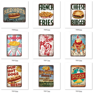 Gaoyang Barbecue Vintage <span class=keywords><strong>Plaque</strong></span> en étain <span class=keywords><strong>Plaque</strong></span> en métal rétro <span class=keywords><strong>Plaque</strong></span> <span class=keywords><strong>BBQ</strong></span> affiche décor mural pour cuisine café dîner Bar - Product Image 3