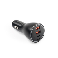 HNT Grosir Penjualan Terlaris 160W 2A2C 4-Port Charger Mobil Universal PD3.1 QC PPS Adaptor Pengisian Cepat untuk Laptop Ponsel