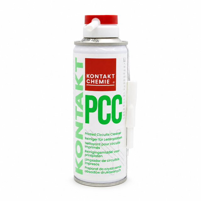 Kontakt Chemie KONTAKT LR 84009-AA PCB Cleaner Fast Drying Flux Remover Spray with Brush Nozzle for Printed Circuit Boards 200ml