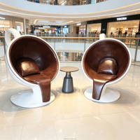 Chaise de loisirs individuelle Y076 en forme de tasse à café, imperméable et facile à nettoyer, pour villa, jardin, centre commercial, café, magasin, intérieur