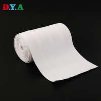 Bande élastique pliable en polyester tricoté blanc et noir de 110 mm, 120 mm, 130 mm sur mesure pour drapeaux, bannières publicitaires et accessoires vestimentaires