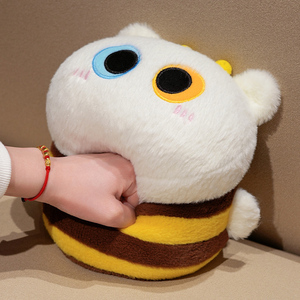Khuyến Mãi Bee Hình Con Mèo Màu Đen Thú Nhồi Bông Kitty Mèo Phong Cách Bee Đồ Chơi Sang Trọng Với Thêu Đôi Mắt Lớn Tùy Chỉnh Mô Hình Có Thể - Product Image 4
