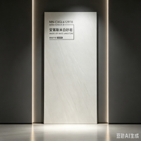 Carrelage carré en grès cérame mat blanc cassé 600x1200mm avec isolation thermique pour une utilisation élégante sur les murs et sols, idéal pour les projets de villas modernes