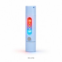 Senter Mini Zoom USB Tipe-C Pengisian Daya COB Lampu Samping Baterai Lithium Isi Ulang Lampu Berkedip Paduan Aluminium Luar Ruangan