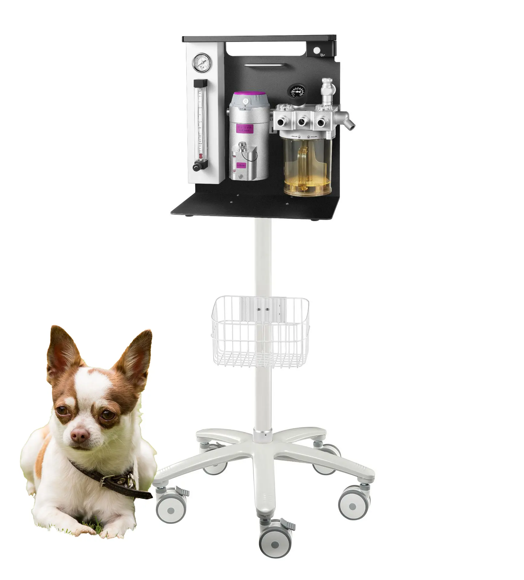 Хорошая продажа, медицинский портативный мобильный ингаляционный аппарат для ветеринарной анестезии с использованием животных