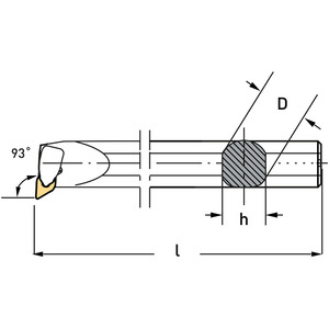 Cutting <b>Tools</b>, Turning and Milling <b>Tools</b>, 93 Internal Turning <b>Tool</b> - Product Image 1