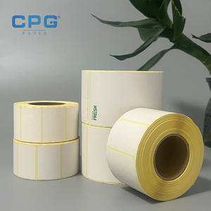 Étiquettes d'expédition thermiques industrielles 4x6 personnalisées OEM en gros, de haute qualité, résistantes à l'huile et à l'eau, avec revêtement supérieur, pour imprimante thermique - Product Image 1