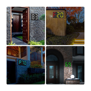 Cá nhân cửa số dấu hiệu Led nhà số mảng nhà dấu hiệu Số cửa cho tường - Product Image 2