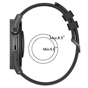 Correa de Reloj de Silicona de Color Puro, Accesorios para Reloj Huawei <span class=keywords><strong>Watch</strong></span> <span class=keywords><strong>Gt</strong></span> <span class=keywords><strong>3</strong></span> <span class=keywords><strong>SE</strong></span>, Correas de Silicona para Reloj - Product Image 3