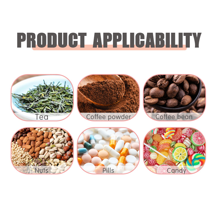 500Ppcs Packaging Printing Mylar Bags For Black Green Tea Heat Seal Pouches