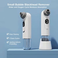 Extracteur de points noirs électrique à bulles avec 3 niveaux d'aspiration réglables et 3 embouts en silicone, extracteur de points noirs à bulles
