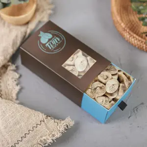 Индивидуальные окна смесь мульти ящиками соленые орехи шоколад даты сухофруктов и орехов бумажная коробка подарка упаковывая