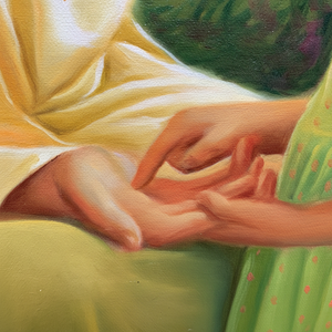 Pittura a olio 100% di gesù dipinta a mano 36x24 pollici campo classico dipinto decorativo astratto - Product Image 1