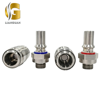 Adaptateur de connecteur de refroidissement liquide en acier inoxydable 316L usiné avec précision par tournage et fraisage CNC, avec polissage et passivation