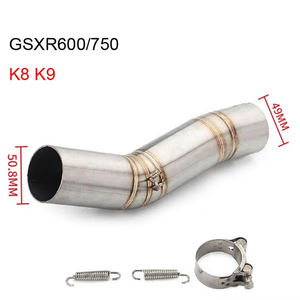 Tubo de Escape Intermedio para Motocicleta <span class=keywords><strong>GSXR</strong></span> 600 <span class=keywords><strong>750</strong></span> K6/7/8/9/10/11/12/13/14/15, Adaptador de Sección de Escape de 51 mm - Product Image 2