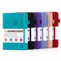Carnet en cuir PU personnalisé en gros, journal élégant, agenda scolaire pour étudiants, carnet à couverture rigide imprimé