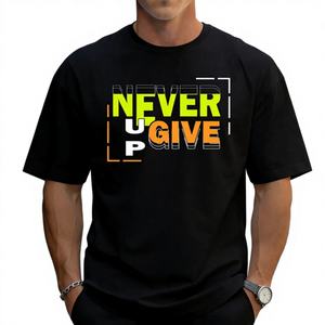 Camiseta Casual Vintage de Manga Corta para Hombre al por Mayor, Estampado Personalizado, 100% Algodón, 180 Gramos, Tejido Ecológico, Precio de Almacén en EE. UU. - Product Image 1