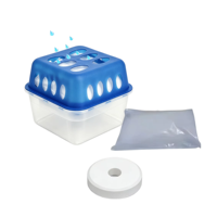 Boîte déshumidificatrice réutilisable et rechargeable au chlorure de calcium, absorbant l'humidité et anti-moisissure pour intérieur, fournie directement par l'usine