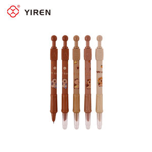 Stylo plume rétractable amusant YIREN, stylo en plastique mignon pour la salle de classe, stylo en vrac, cadeau de fête pour un anniversaire, écriture fluide - Product Image 1