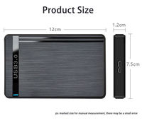 USB3.0 SATA HD 2.5 pollici custodia in plastica HDD esterna custodia 5Gbps supporto per SSD 4TB Tool Free Shell duro 5Gbps supporto UASP