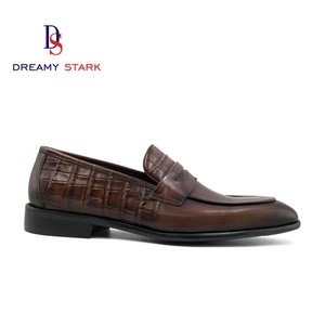Chaussures habillées de luxe pour hommes, en cuir italien de haute qualité, faites à la main, avec motif animal en relief, design unique, durables, confortables, style Oxford, à enfiler. - Product Image 2