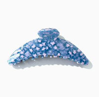 Pince à cheveux requin courbée en acétate, faite à la main, mignonne et élégante – Accessoire de coiffure indispensable pour le quotidien