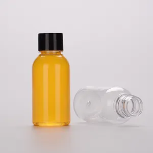 Skin Care 1oz 2oz 30ml 60ml 100ml Small Clear Liquid Travel Plastic Bottles Cosmetic Packing Body Oil Plastic Bottles For Gels
