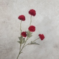 Décoration florale d'intérieur en gros, petites fleurs Kiku en soie faites à la main, aspect réaliste, écologiques, pour Noël et Pâques